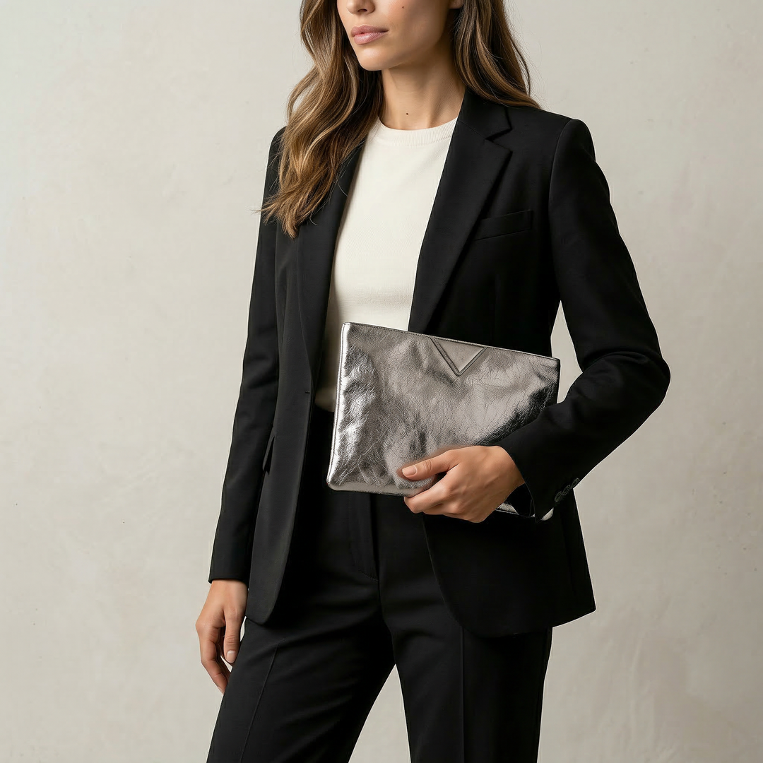 Naevia | Metallic Classic Bag