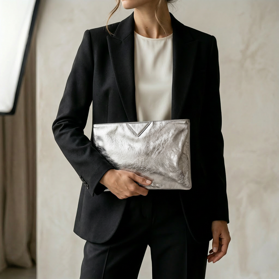 Naevia | Metallic Classic Bag