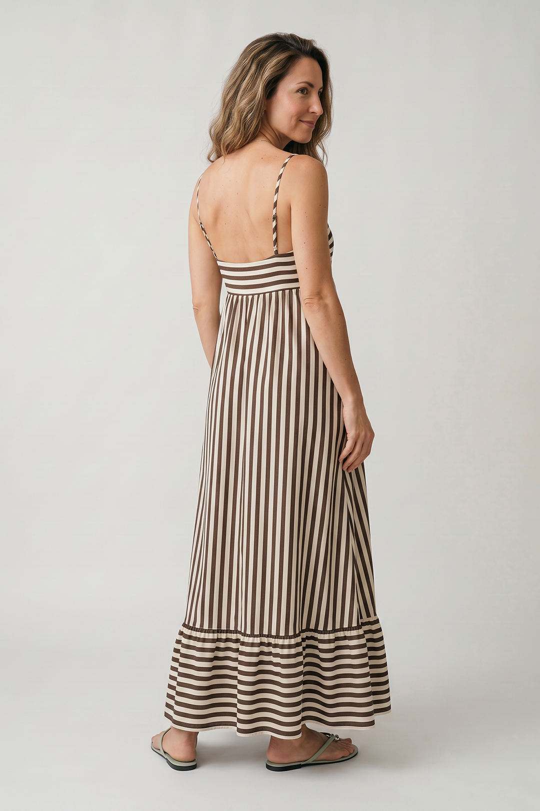 Dana | Sleek Maxi Dress with Straight Neckline
