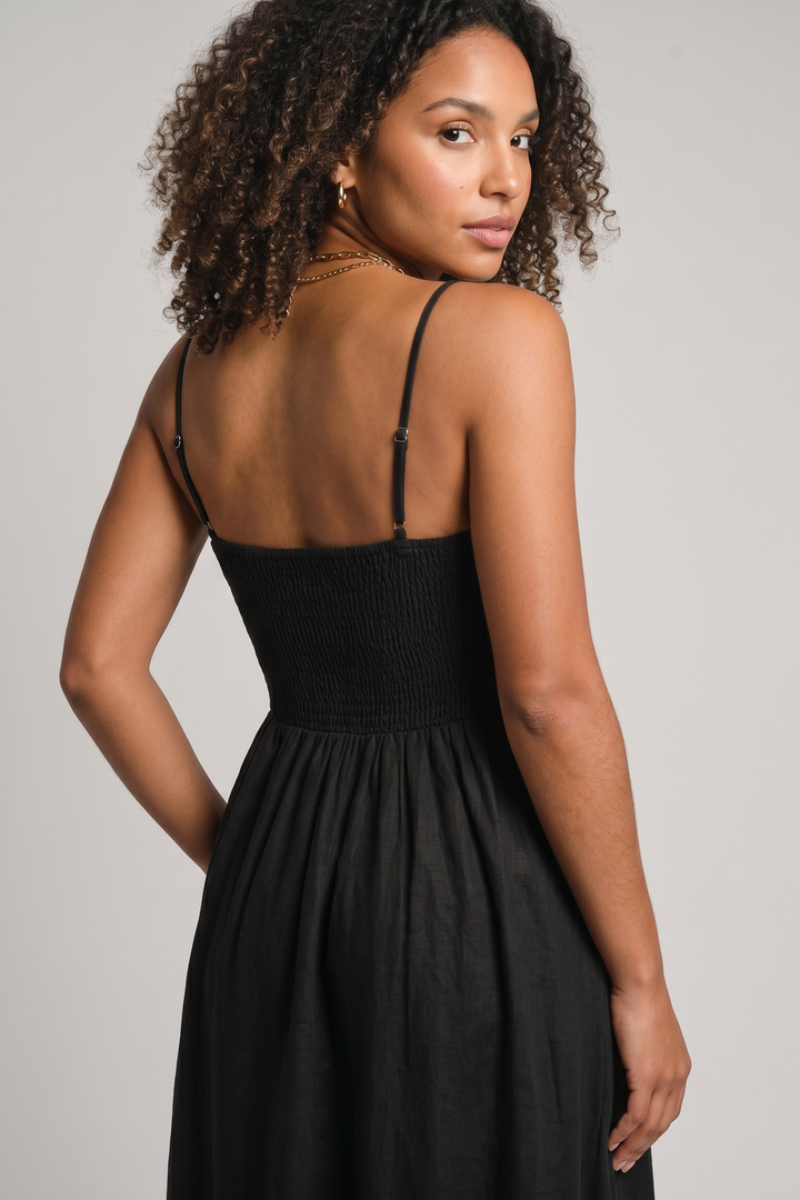 Elza | Elegant Long Dress with Delicate Straps