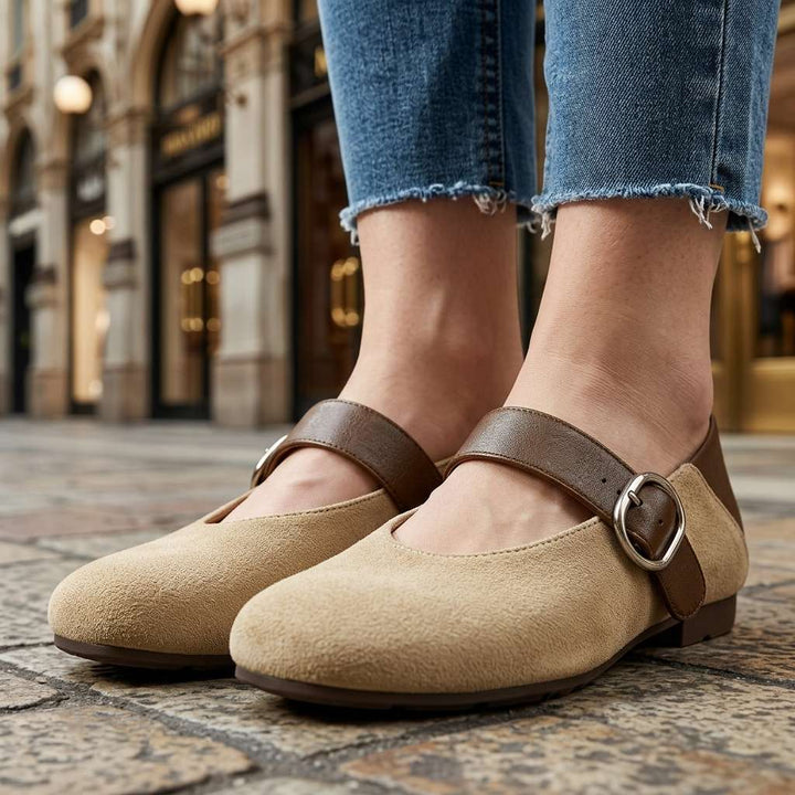 Vedana Mary Jane Flat Shoes