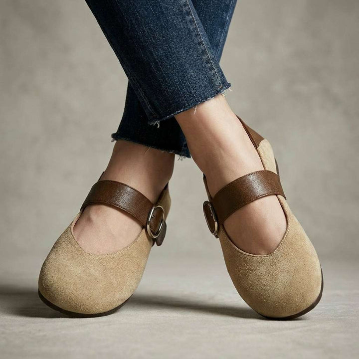 Vedana Mary Jane Flat Shoes