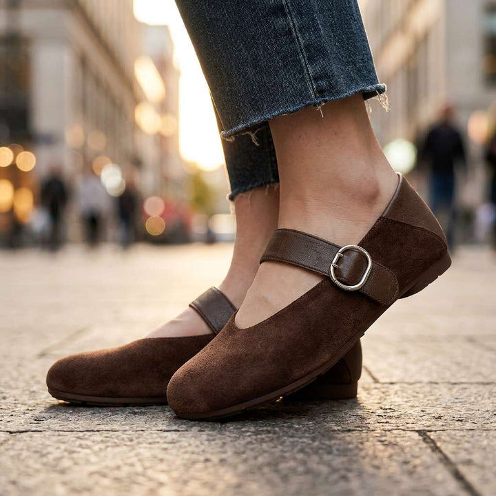Vedana Mary Jane Flat Shoes