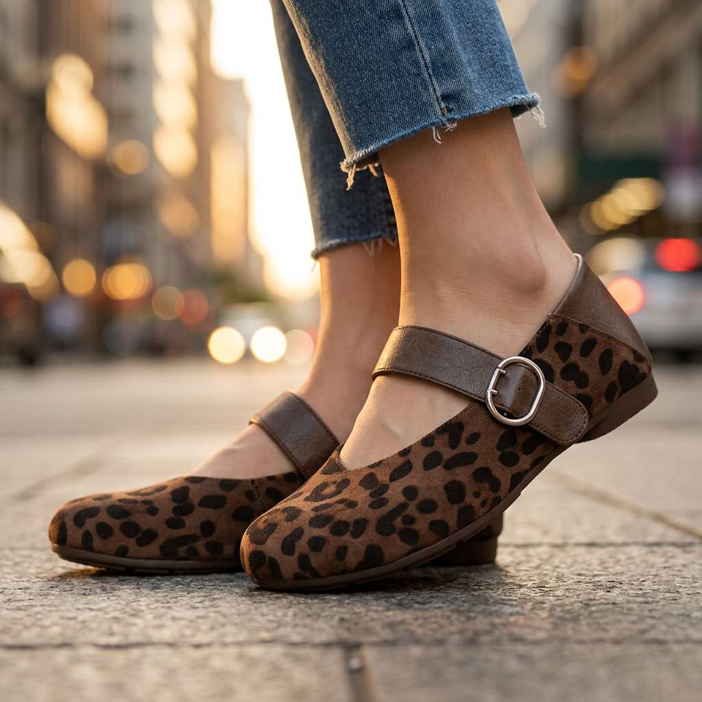 Vedana Mary Jane Flat Shoes