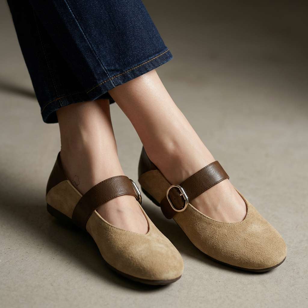 Vedana Mary Jane Flat Shoes