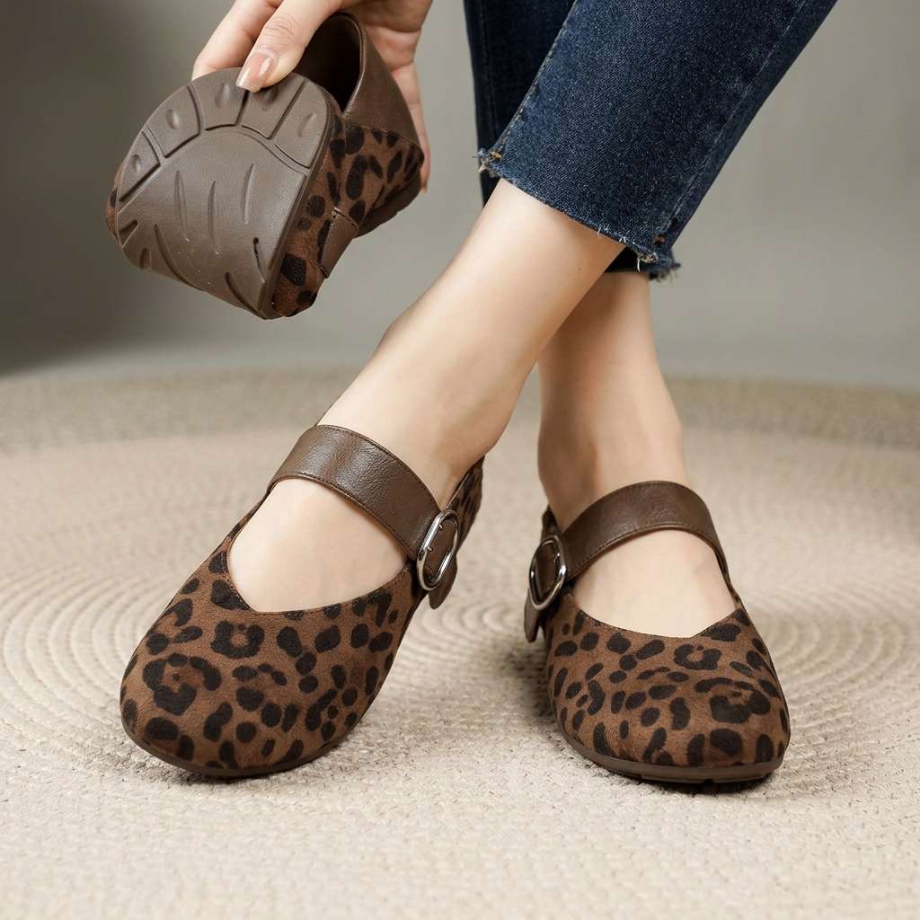 Vedana Mary Jane Flat Shoes