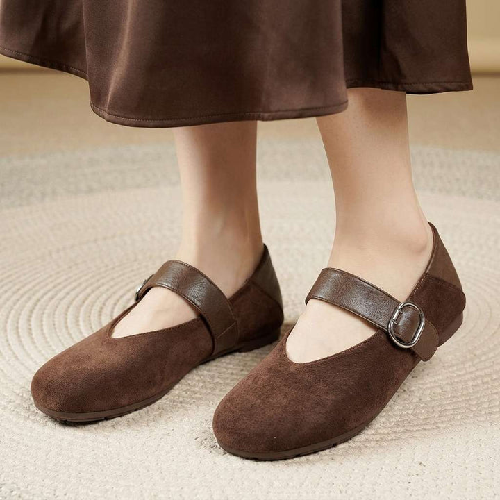Vedana Mary Jane Flat Shoes