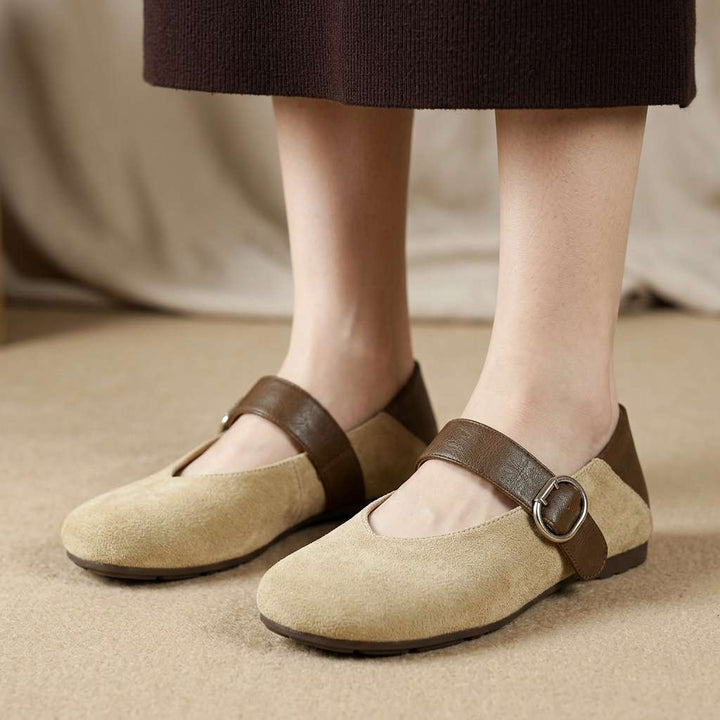 Vedana Mary Jane Flat Shoes