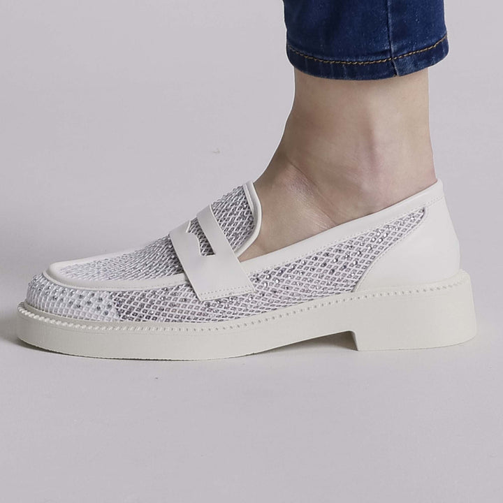 Three-Color Platform Loafers