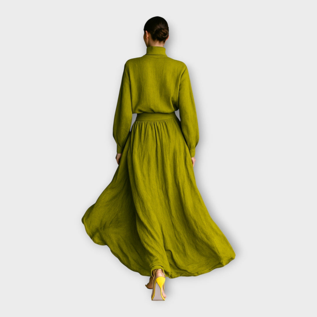 Elegant Airy Knitted Ensemble