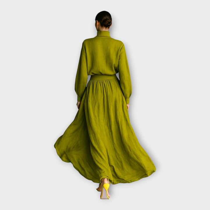 Elegant Airy Knitted Ensemble