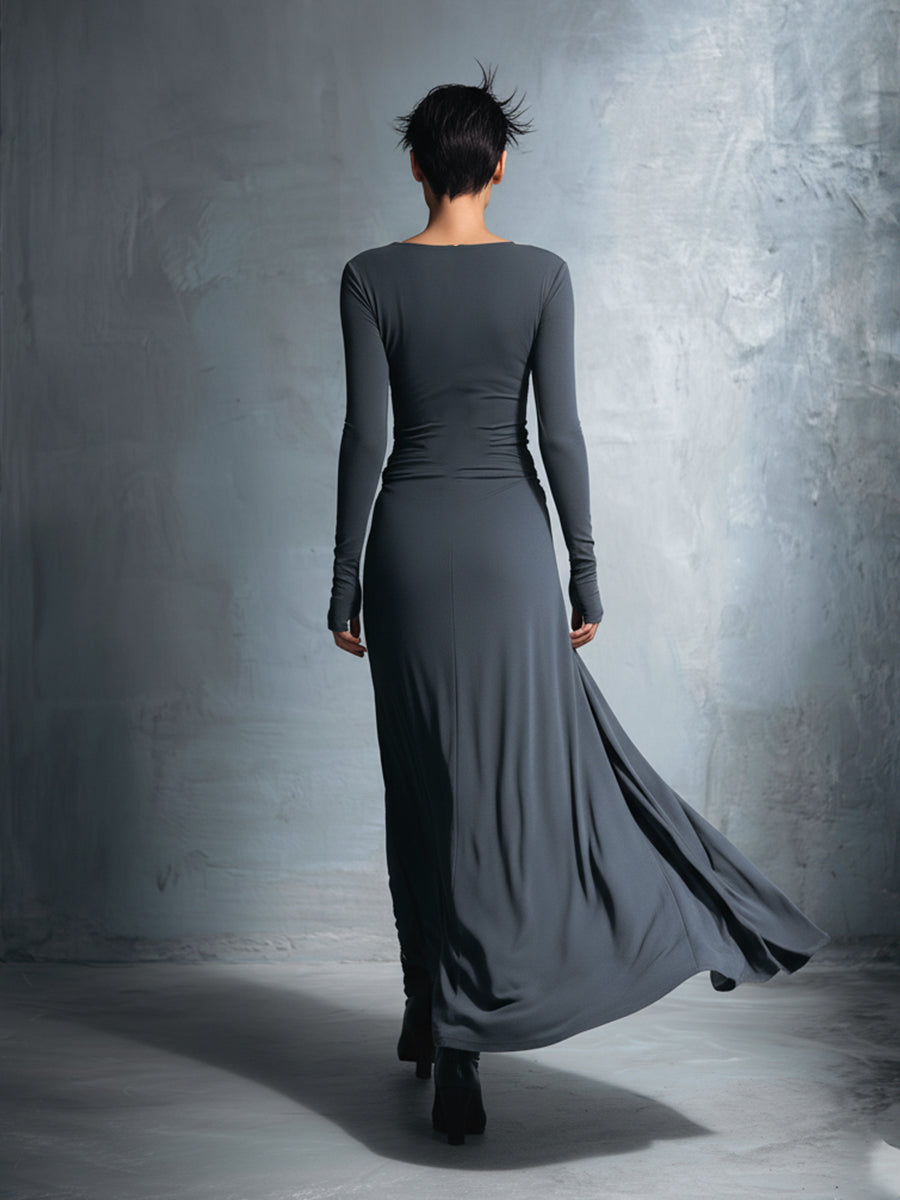 Octavia | Side Tie Wrap Maxi Dress