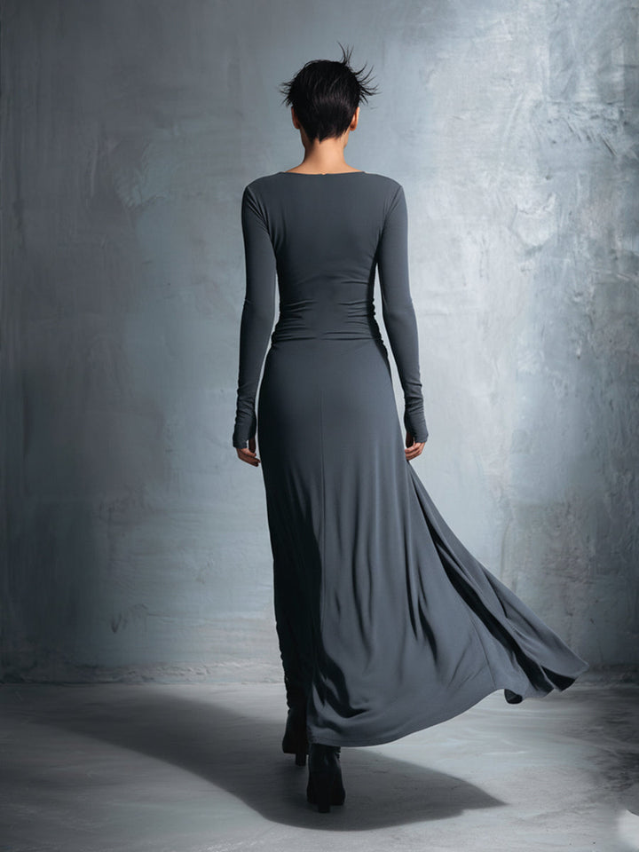 Octavia | Side Tie Wrap Maxi Dress