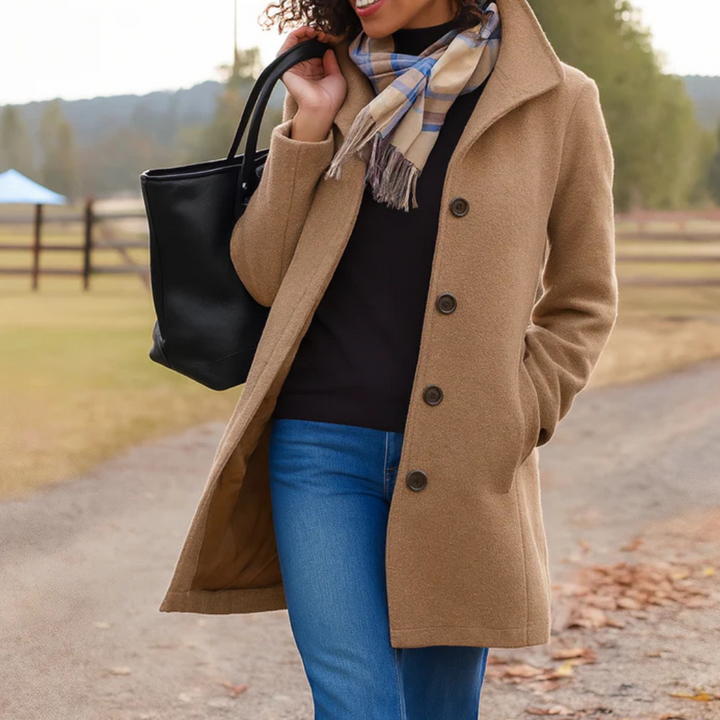 Timeless Button-Up Winter Coat