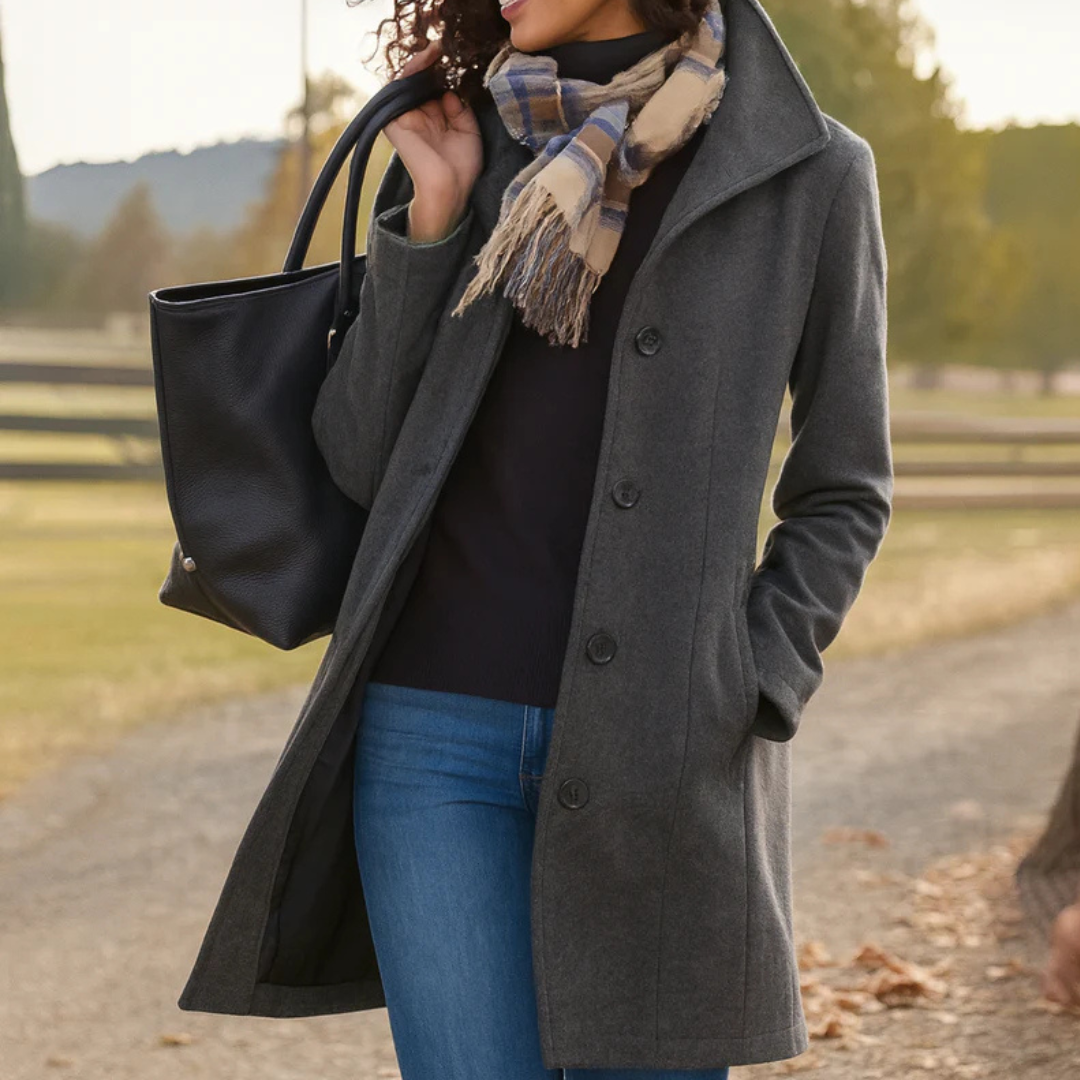 Timeless Button-Up Winter Coat