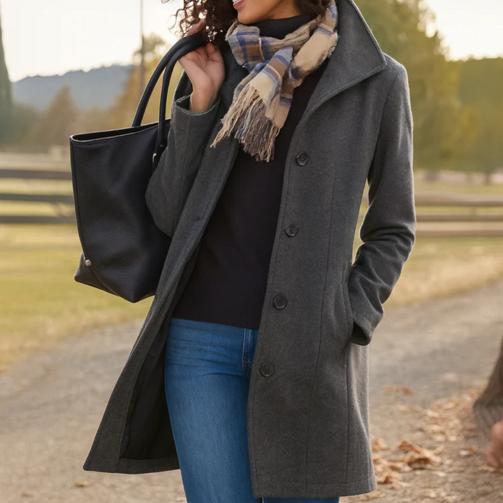 Timeless Button-Up Winter Coat
