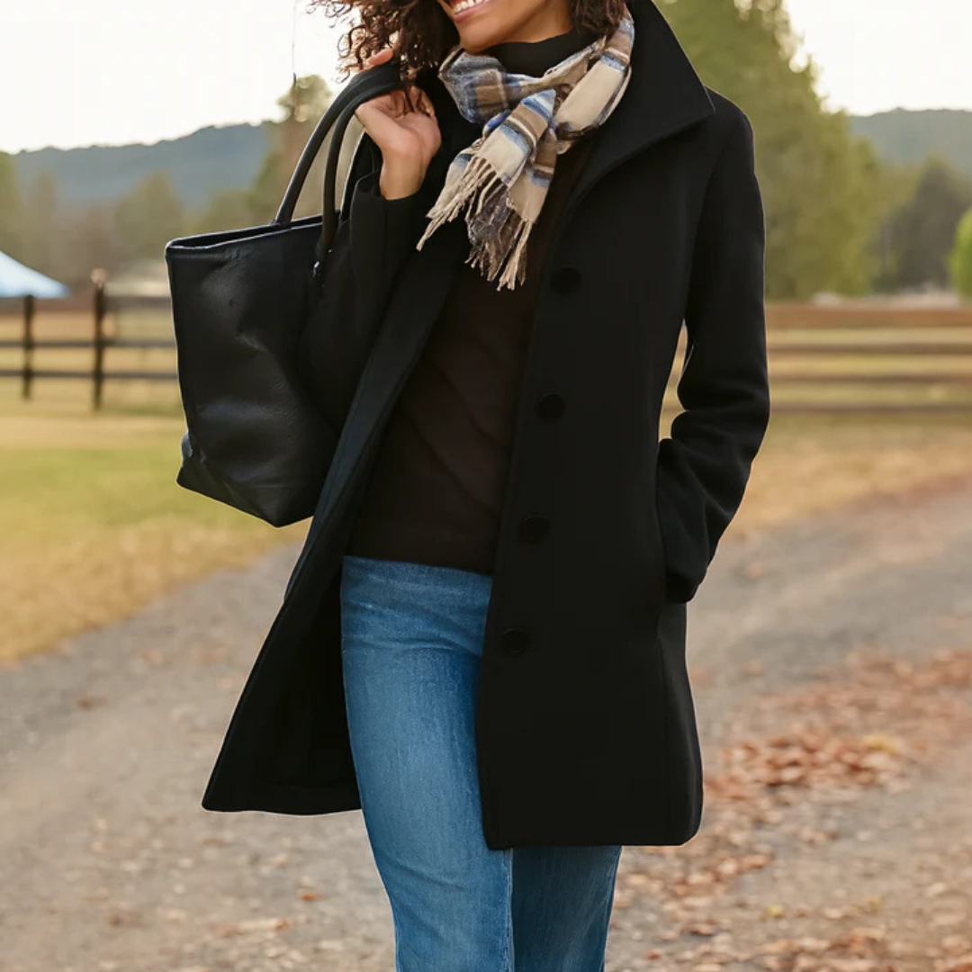 Timeless Button-Up Winter Coat