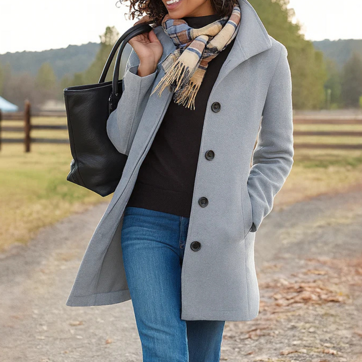 Timeless Button-Up Winter Coat