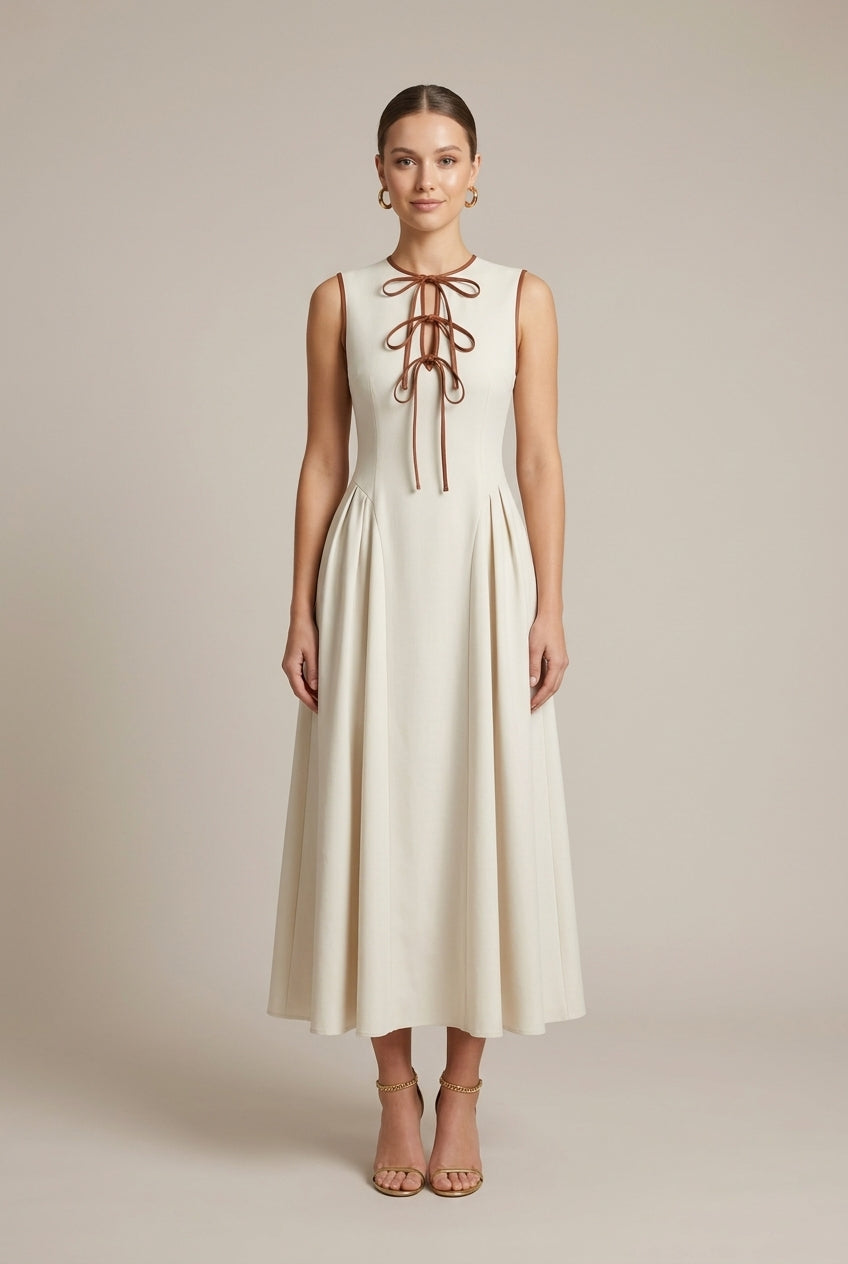Ela | Front Bow Maxi Dress