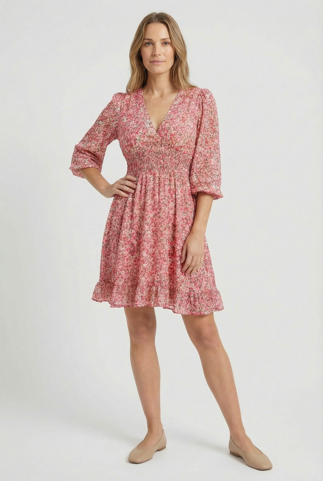 Bronislava | Graceful Flowy Mini Dress