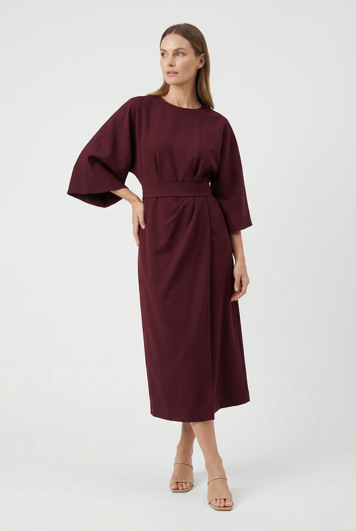 Erika | Flowing Maxi Dress with Belt