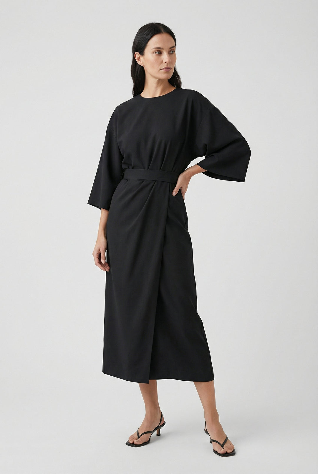 Erika | Flowing Maxi Dress with Belt