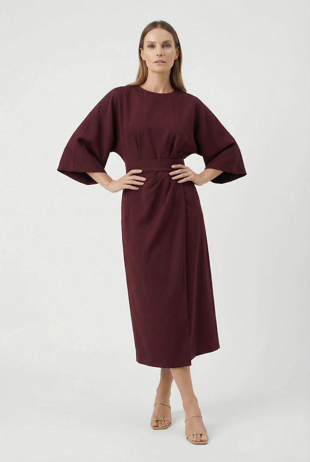 Erika | Flowing Maxi Dress with Belt