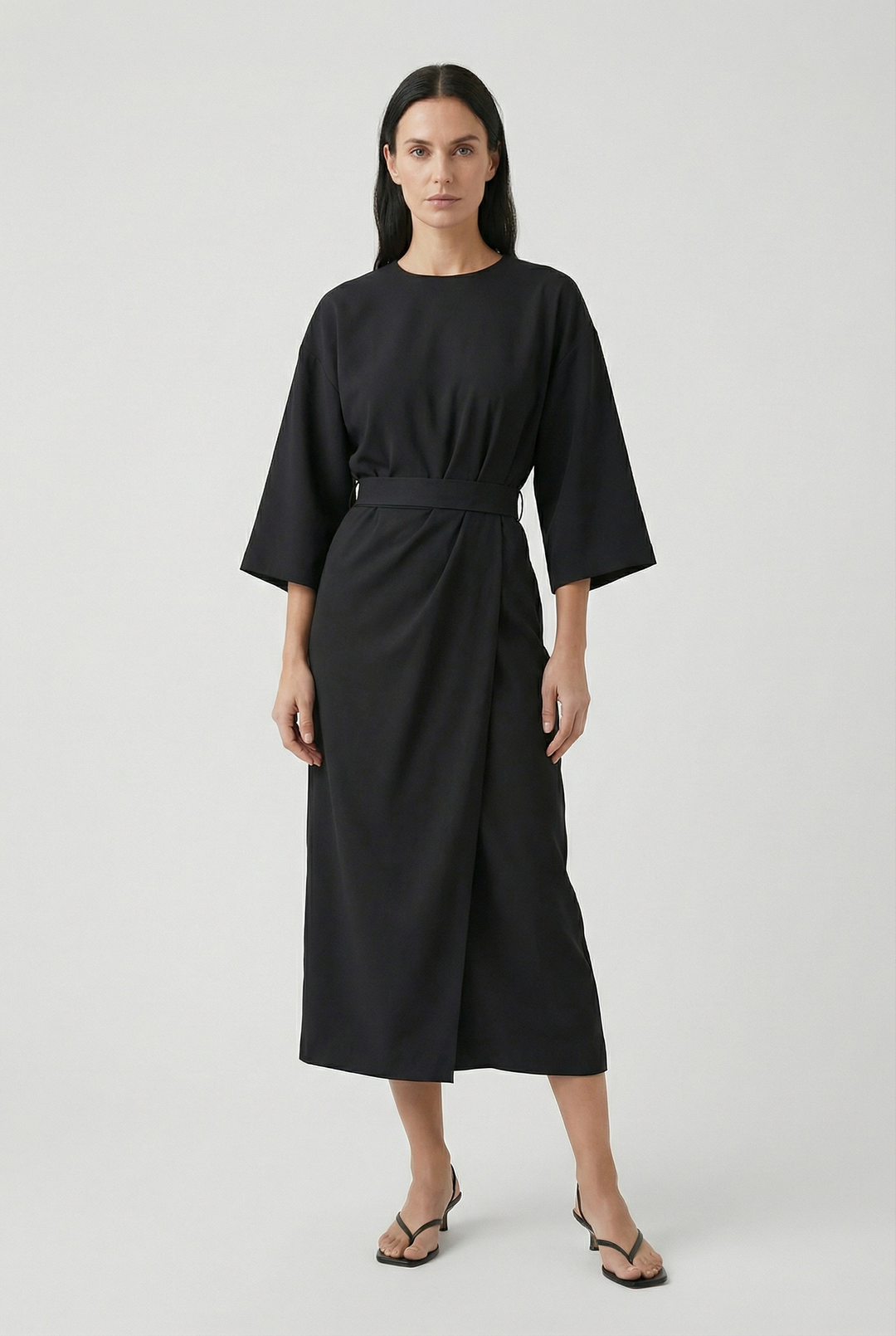 Erika | Flowing Maxi Dress with Belt