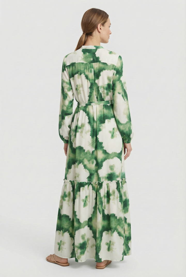 Agáta | Long Sleeve Fitted Maxi Dress