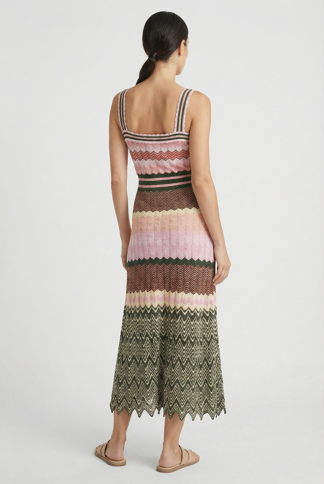 Adriana | Sleeveless Striped Maxi Dress