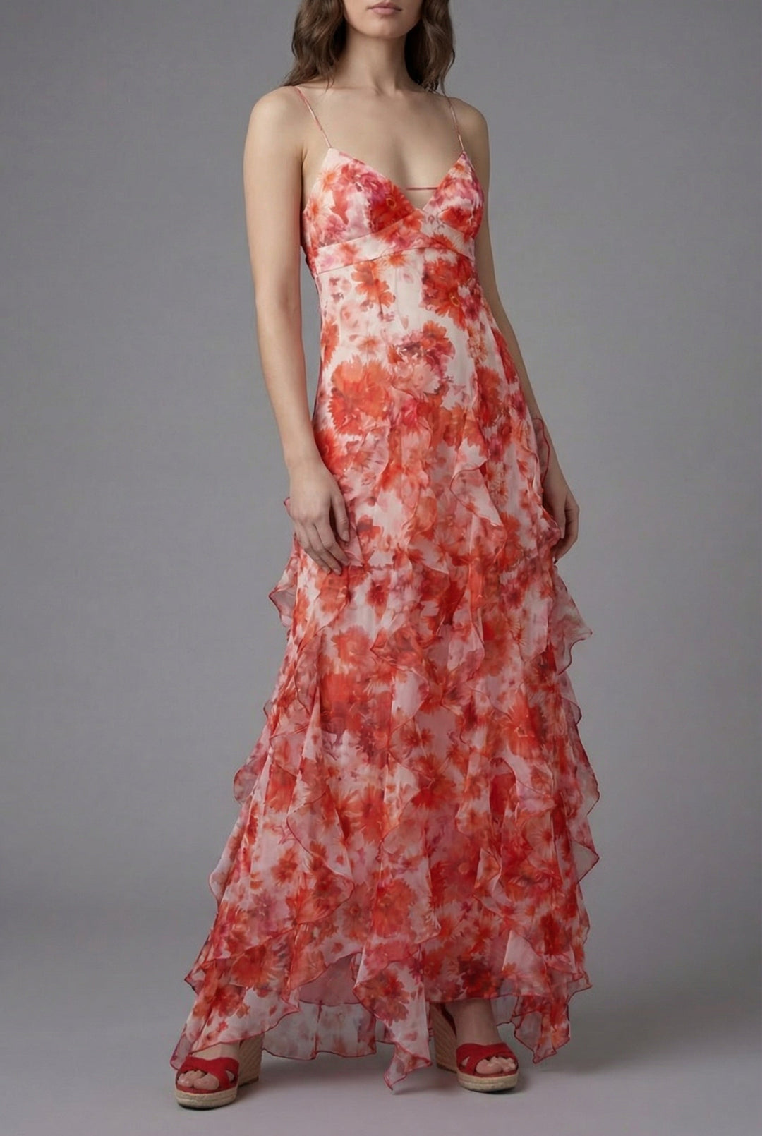 Tatiana | Ruffled Floral Maxi Dress