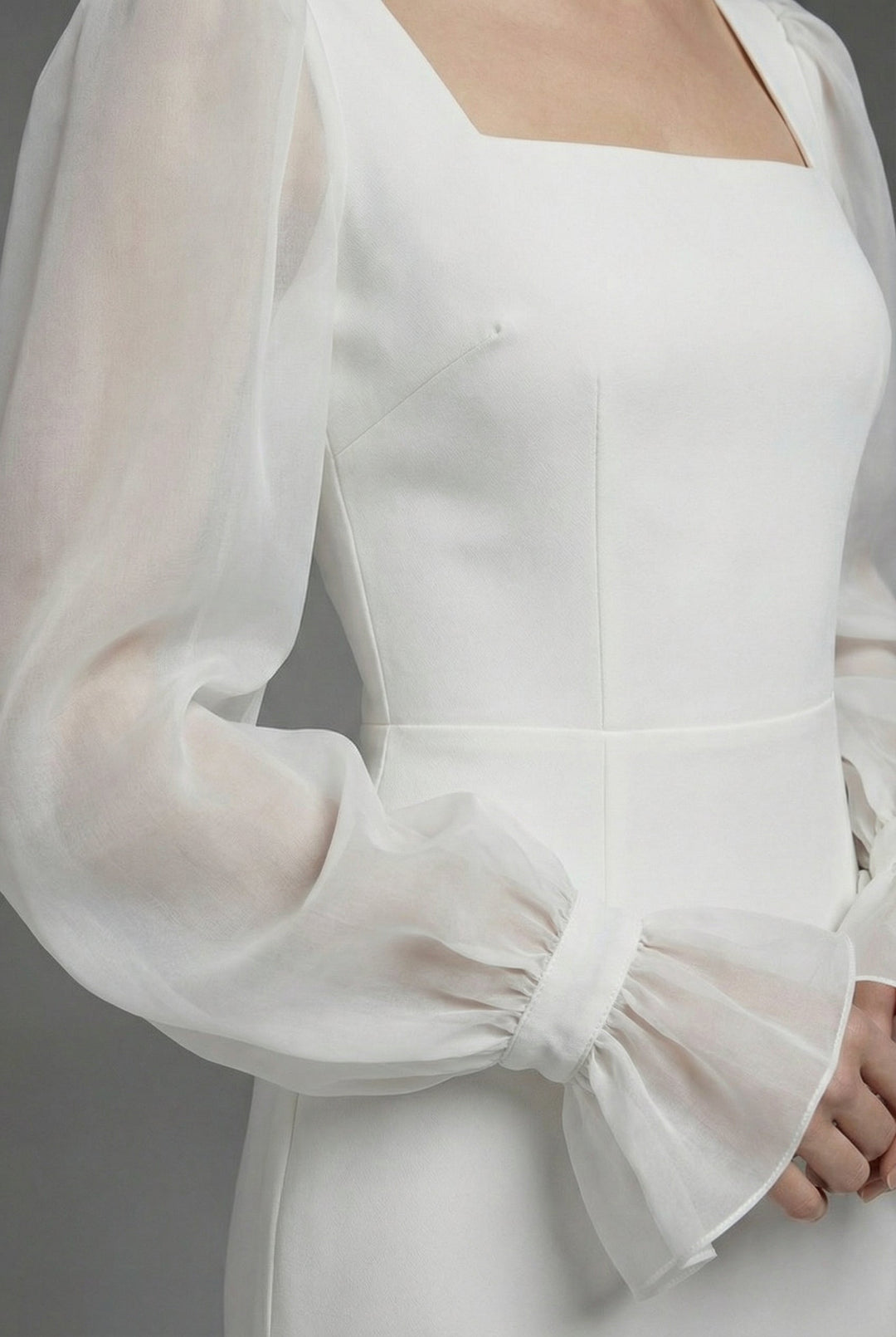 Ivanka | Elegant White Maxi Dress for Formal Occasions
