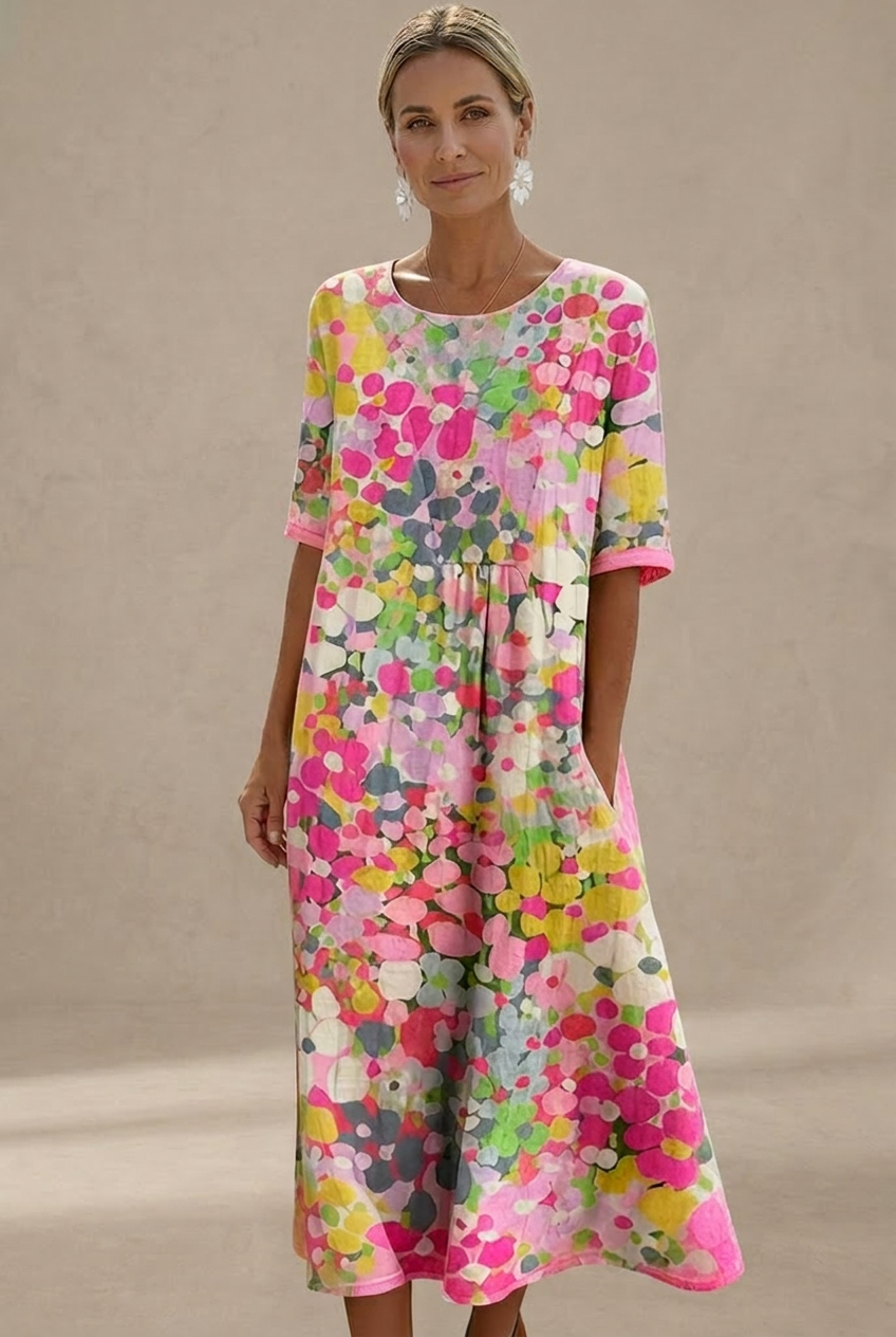 Flora | Floral Midi Dress
