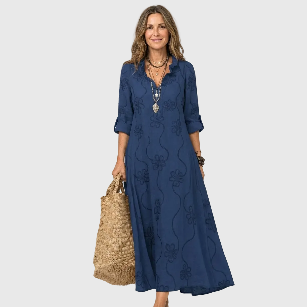 Luciana | Comfortable Midi Shirt Dress