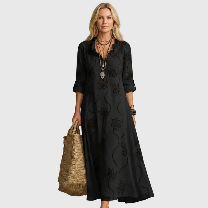 Luciana | Comfortable Midi Shirt Dress