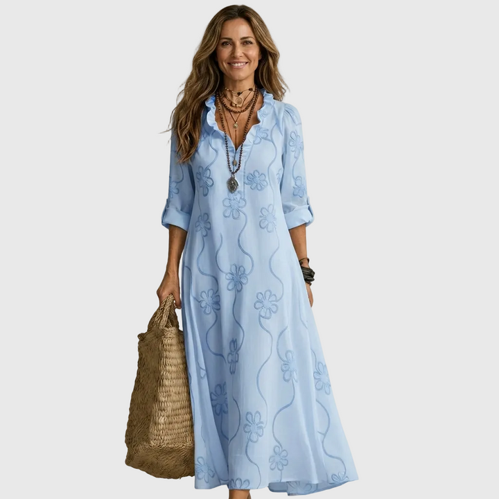 Luciana | Comfortable Midi Shirt Dress