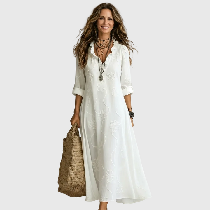 Luciana | Comfortable Midi Shirt Dress