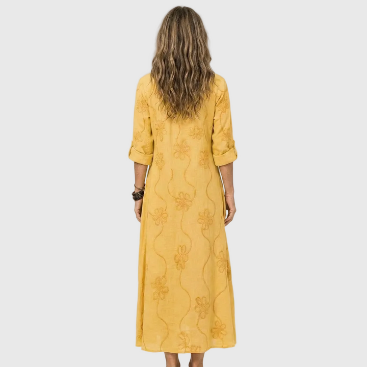 Luciana | Comfortable Midi Shirt Dress