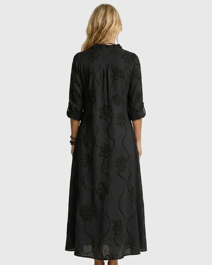 Marcela | Embroidered Romantic Maxi Dress