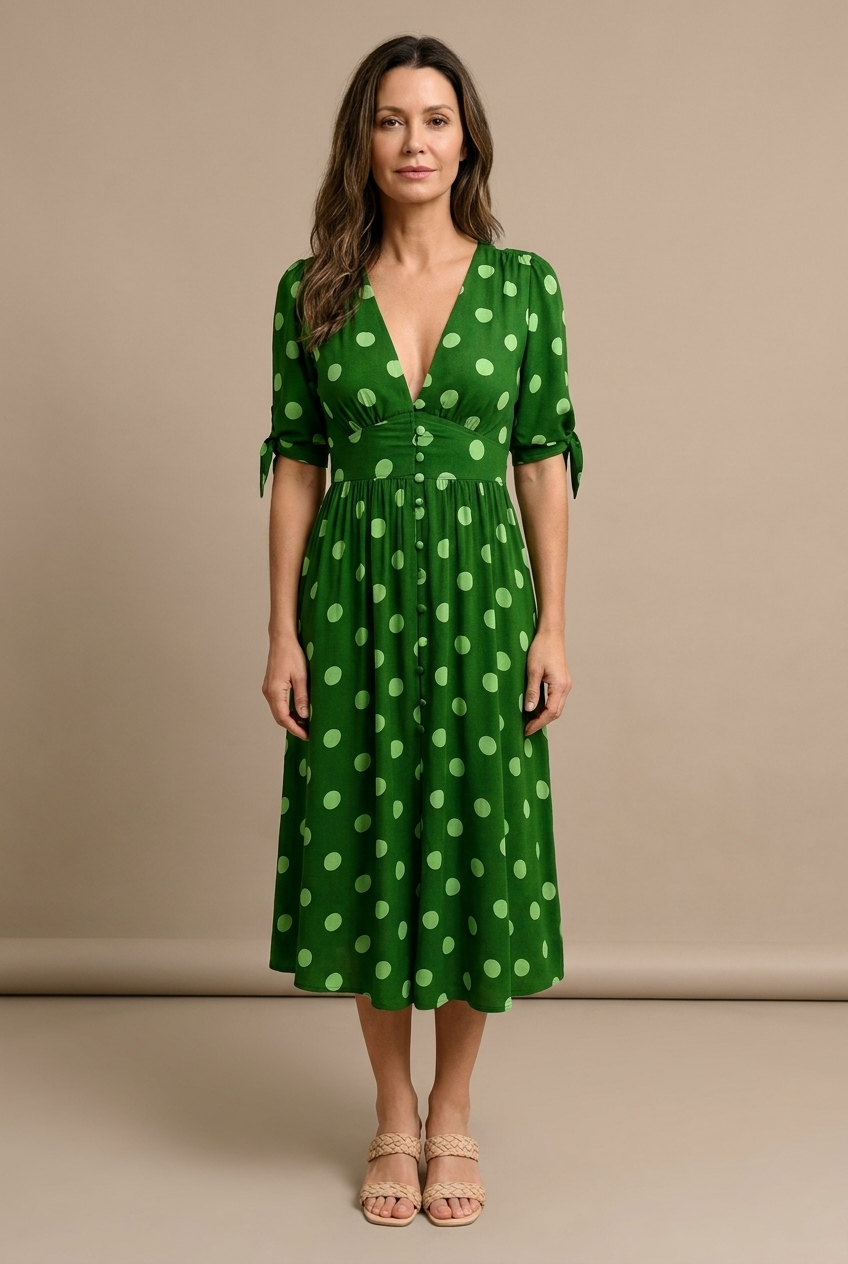 Valentina™ | Modern Polka Dot Dress