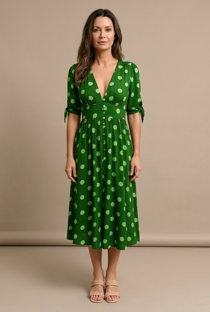Valentina™ | Modern Polka Dot Dress
