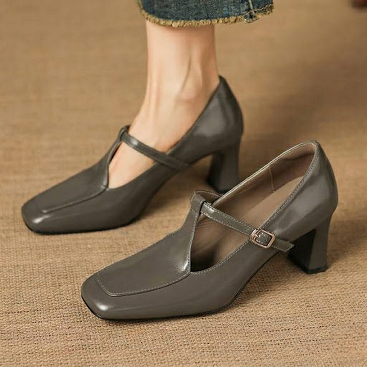Authentic Leather Heels Tacy