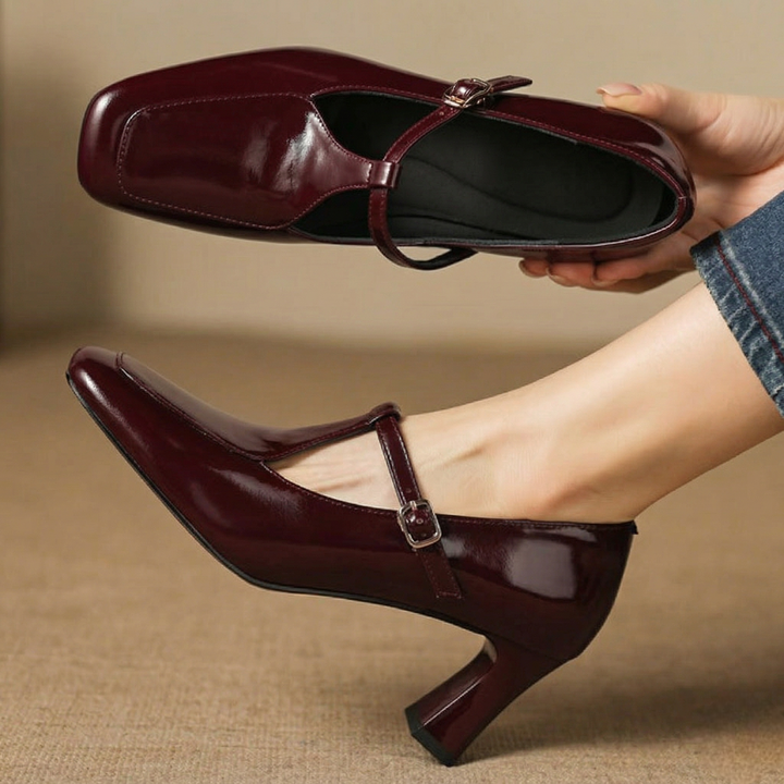 Authentic Leather Heels Tacy