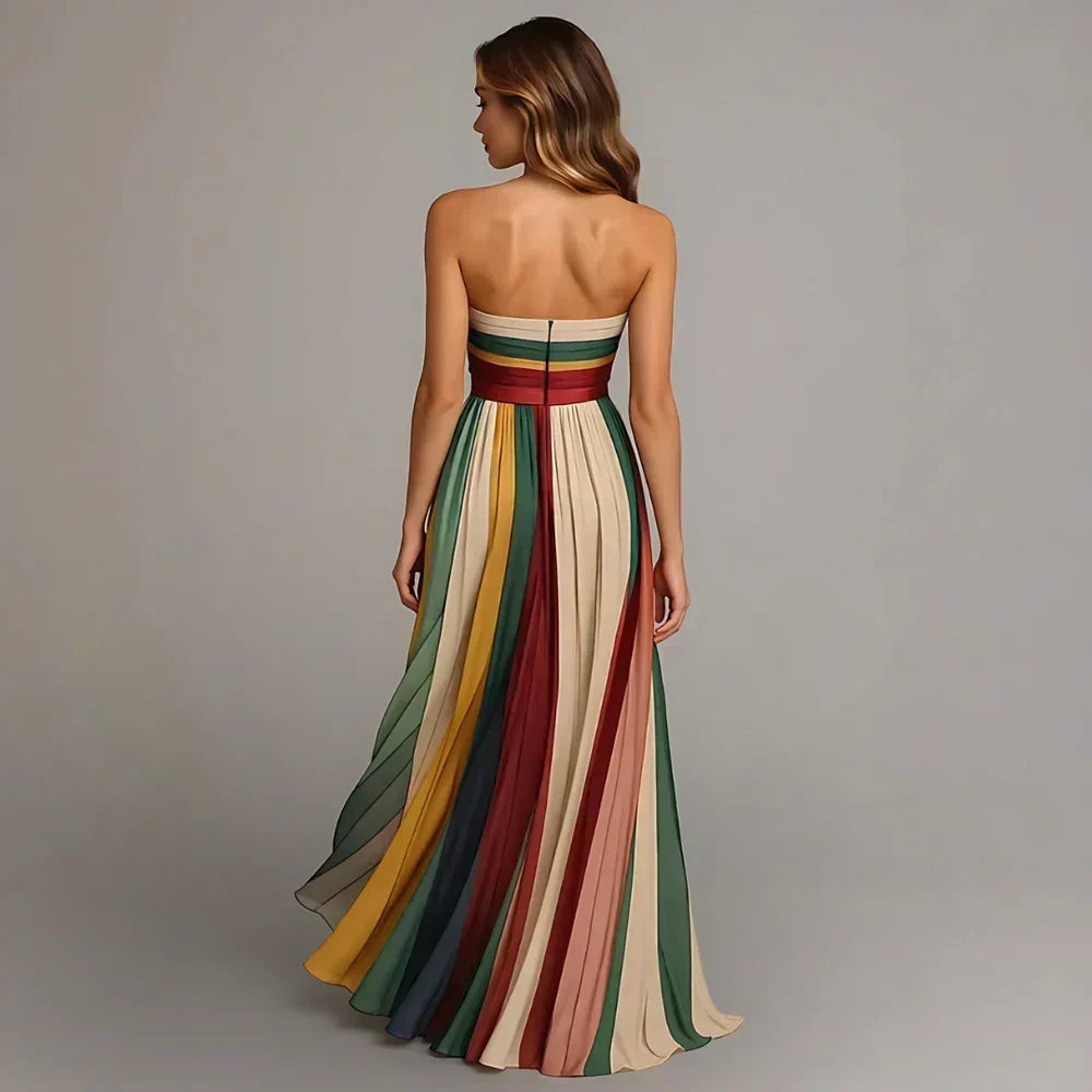 Celina | Elegant Pleated Maxi Dress