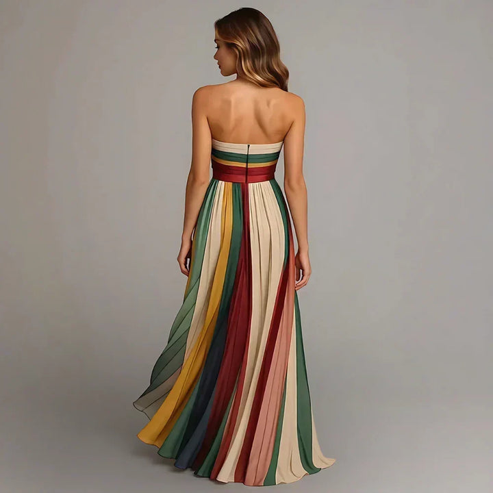 Celina | Elegant Pleated Maxi Dress