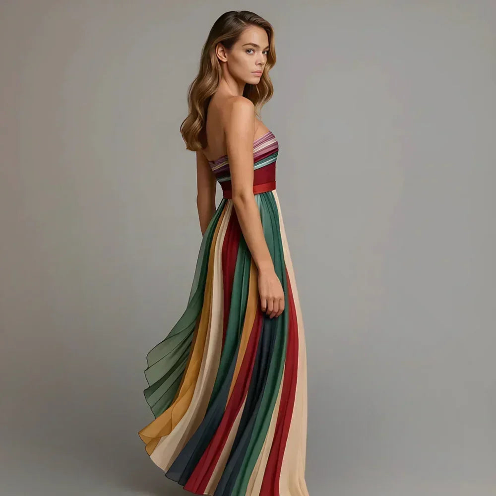 Celina | Elegant Pleated Maxi Dress