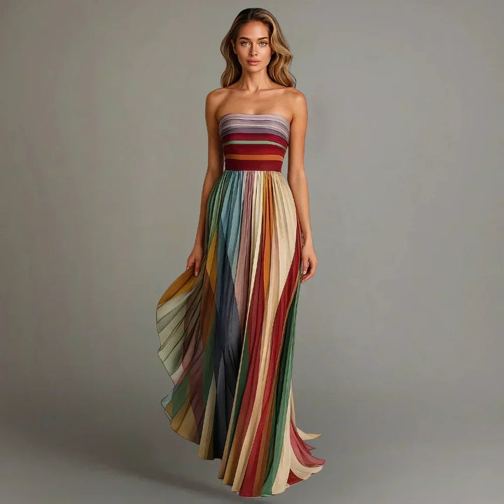 Celina | Elegant Pleated Maxi Dress