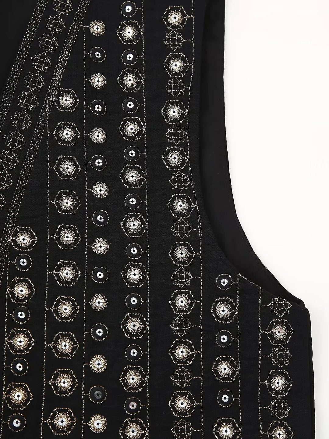 Jane Mirror Embroidered Boho Vest