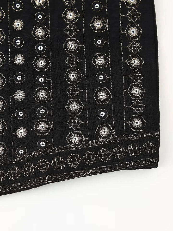 Jane Mirror Embroidered Boho Vest