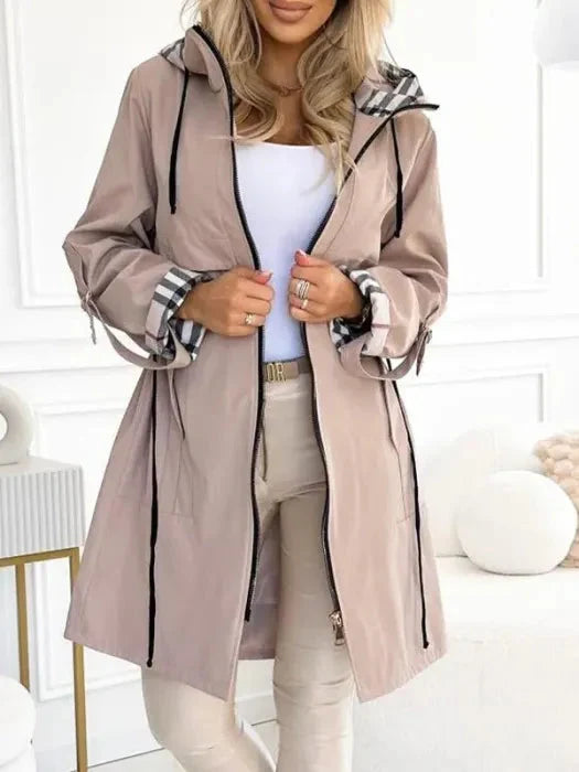 Ruby Waterproof Zip-Up Hooded Coat